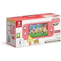 Nintendo Switch Lite CORAL+ Animal Crossing + NSO 12M EUR : Amazon